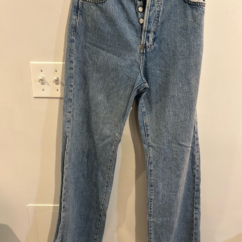 Mango High Rise Blue Women's Jeans